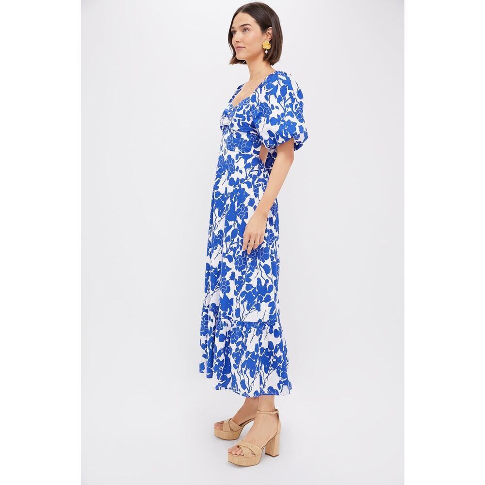 HYACINTH HOUSE Blue Floral Seaport Midi Dress Size M NWT Retail $148 Tuckernuck - Picture 4 of 8